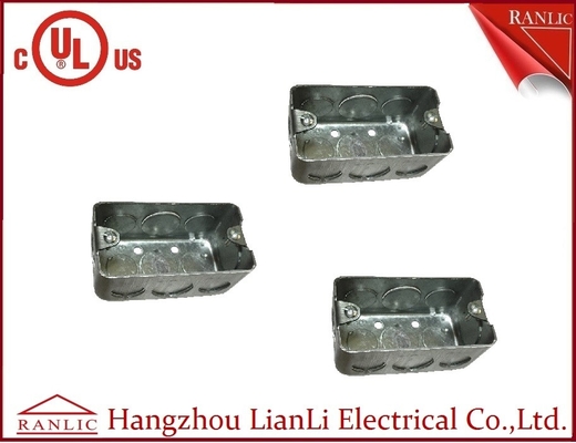 چین مصوبات UL جعبه های لوله کشی فلزی جعبه دستی گالوانیزه 2 اینچ * 4 اینچ تامین کننده