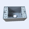جعبه کانال ضد آب آلومینیوم ریخته گری ضد آب رنگ خاکستری رنگی 5 7 سوراخ تامین کننده