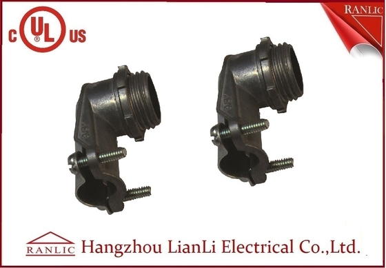 چین اتصالات اتصالات انعطاف پذیر فولادی ، اتصال 90 درجه BX را فشار دهید ، شماره پرونده UL شماره E469552 تامین کننده