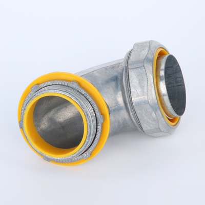 چین Liquid Tight Straight Connector PVC زرد عایق UL لیست شده با Locknut تامین کننده