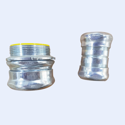 چین 3 4 اینچ Emt کانکتور فشرده سازی Ul Listed Electro Galvanized with Steel Locknut تامین کننده