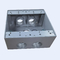 جعبه اتصال آلومینیوم ضد آب با پوشش PVC خاکستری 4 سوراخ 2-1 / 8 &quot;عمیق تامین کننده
