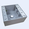 جعبه اتصال آلومینیوم ضد آب با پوشش PVC خاکستری 4 سوراخ 2-1 / 8 &quot;عمیق تامین کننده